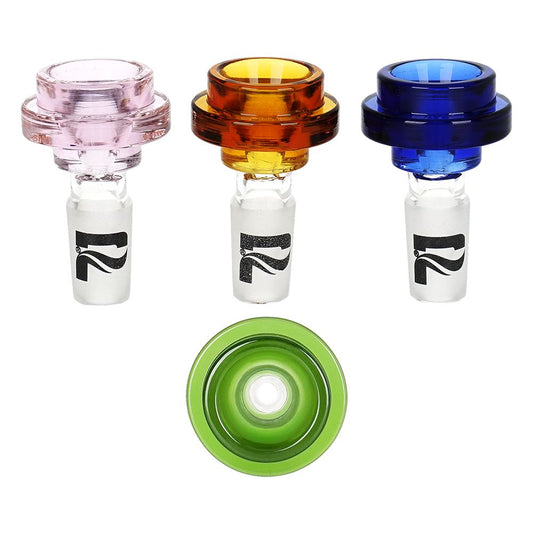 9CT - Pulsar Cool Ring Glass Herb Slide - 14mm M / Assorted Colors
