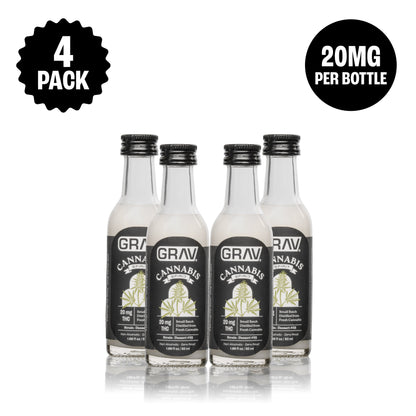 GRAV® Cannabis Spirit 20mg Natural, 50ml Bottle 4-Pack