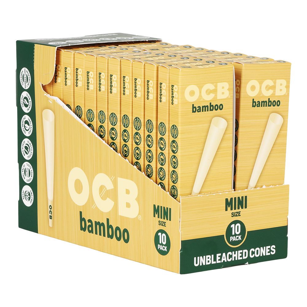 OCB Unbleached Bamboo Pre-Rolled Cones | 24pk