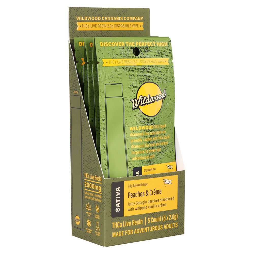 Wildwood Dispensary Grade Live Resin THCA Disposable | 2g | 5ct
