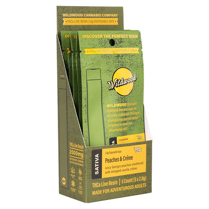 Wildwood Dispensary Grade Live Resin THCA Disposable | 2g | 5ct