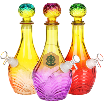 SeshGear Vintage Ombre Glass Water Pipe - 11" / 14mm F / High Stripe
