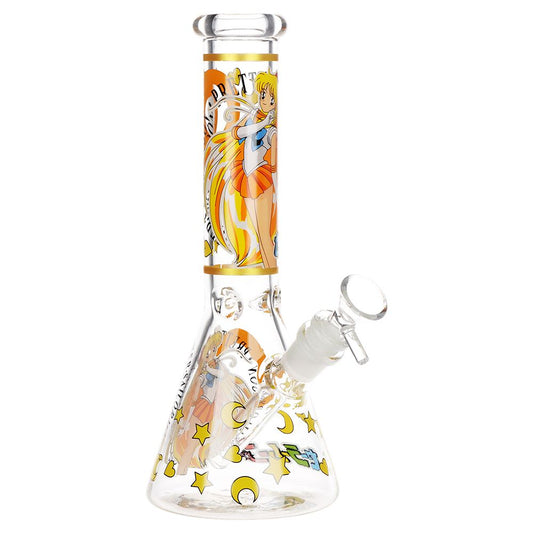 ماسورة مياه زجاجية من Sailor Venus Beaker - 10 بوصة / 14 مم F