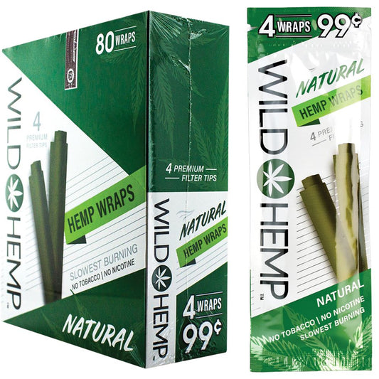 Wild Hemp Hemp Wraps | 4pc | 20pk