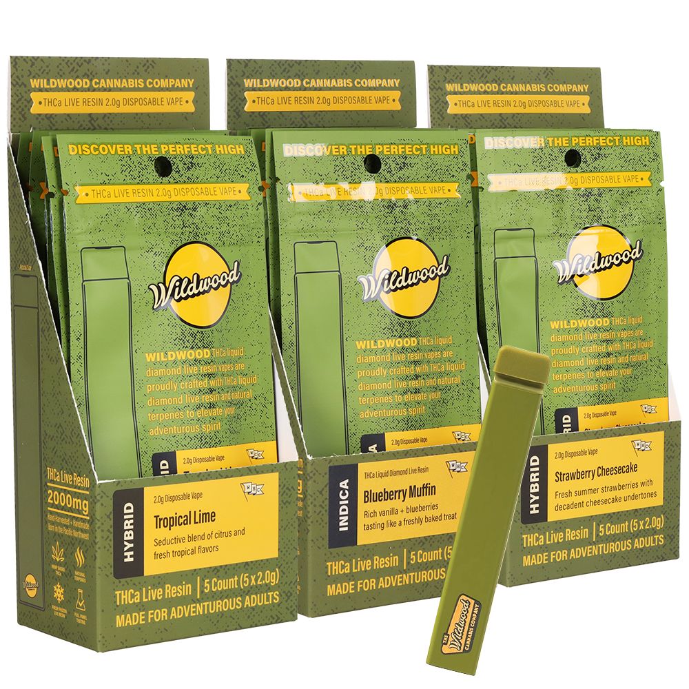 Wildwood Dispensary Grade Live Resin THCA Disposable | 2g | 5ct