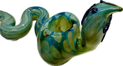 5” COBRA Tobacco Dry Herb Hand Pipe Borosilicate Glass - Colors May Vary