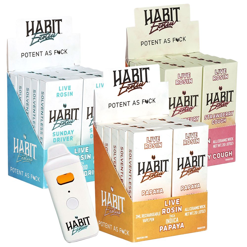 Habit Exotics THCA Live Rosin Disposable | 2g | 10ct
