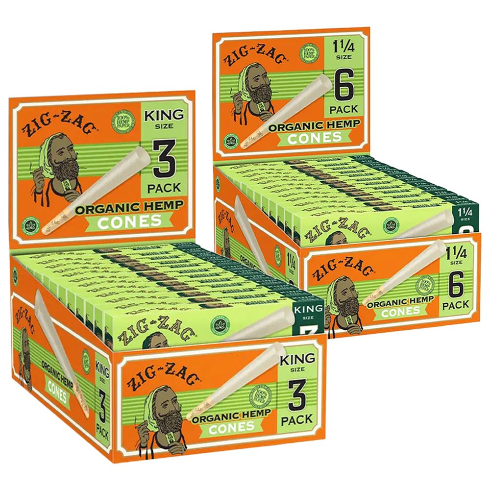Zig Zag Organic Hemp Cones | 24pk