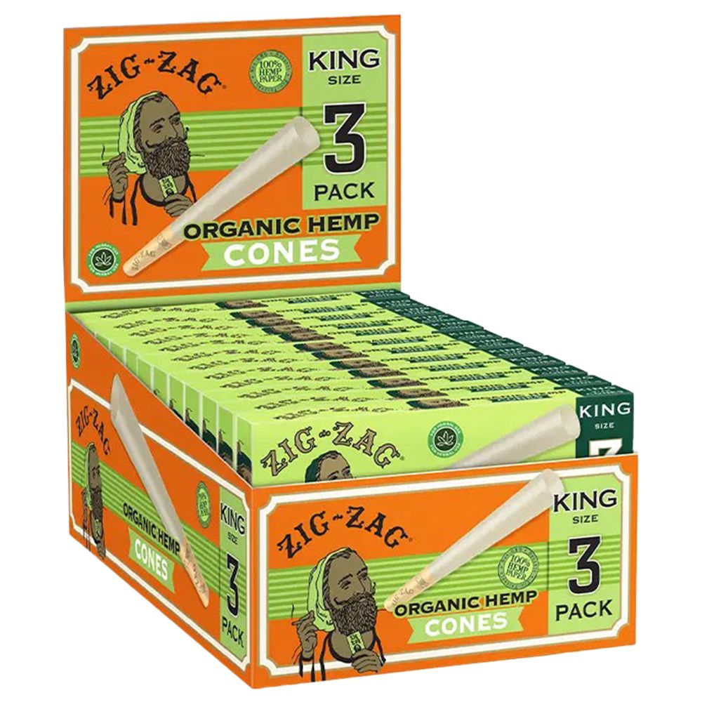 Zig Zag Organic Hemp Cones | 24pk