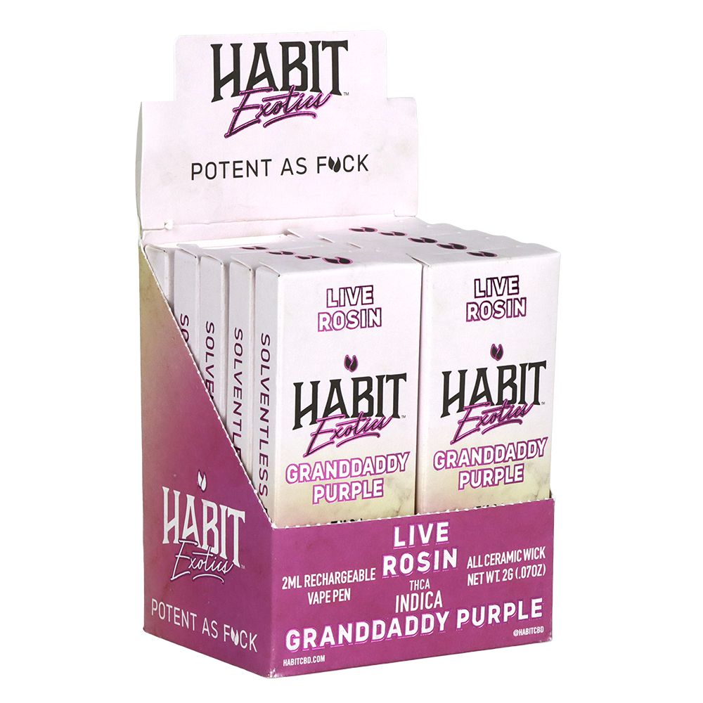Habit Exotics THCA Live Rosin Disposable | 2g | 10ct