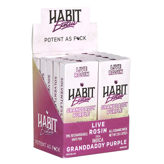 Habit Exotics THCA Live Rosin Disposable | 2g | 10ct