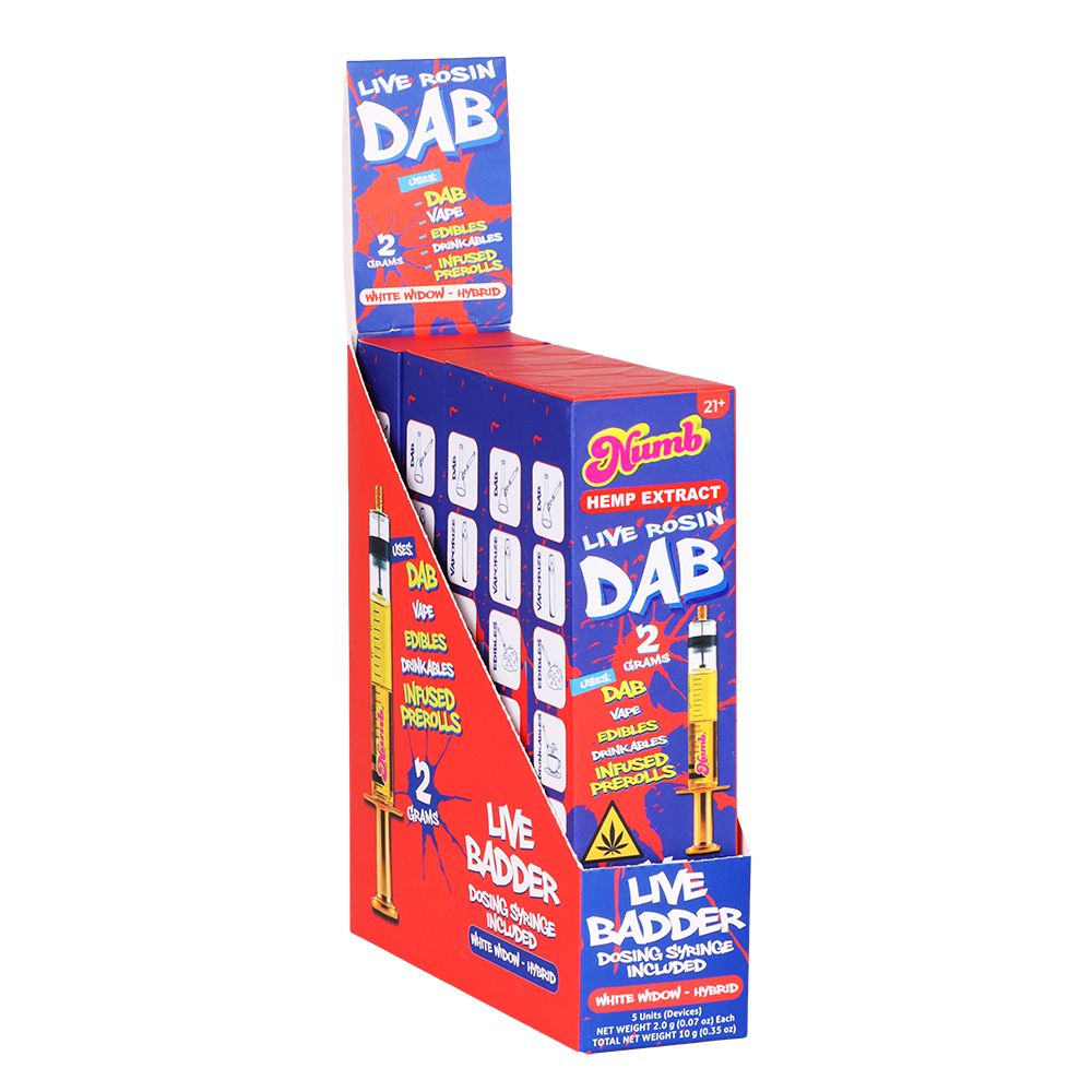 Numb THCA Live Rosin Badder Glass Syringe | 2g | 5ct