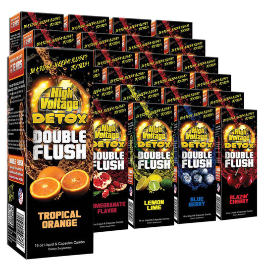 High Voltage Detox Double Flush - 16oz / متنوع 24 قطعة