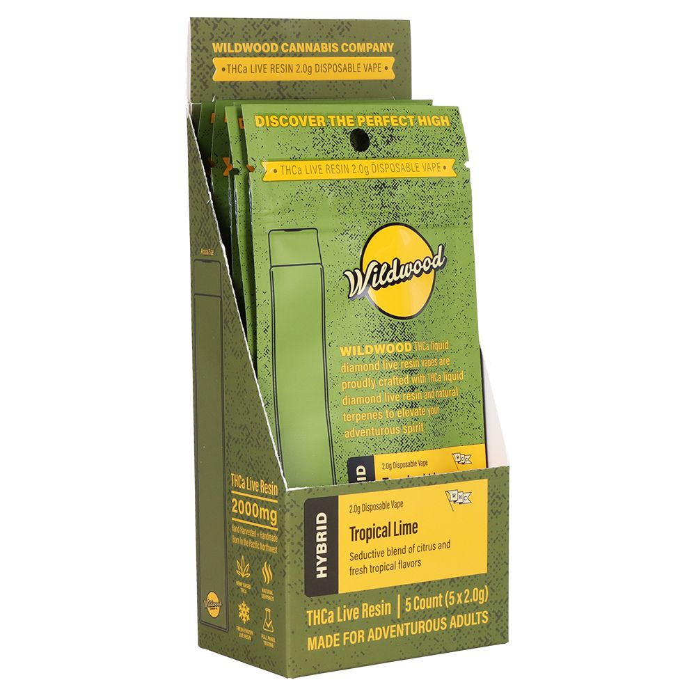 Wildwood Dispensary Grade Live Resin THCA Disposable | 2g | 5ct