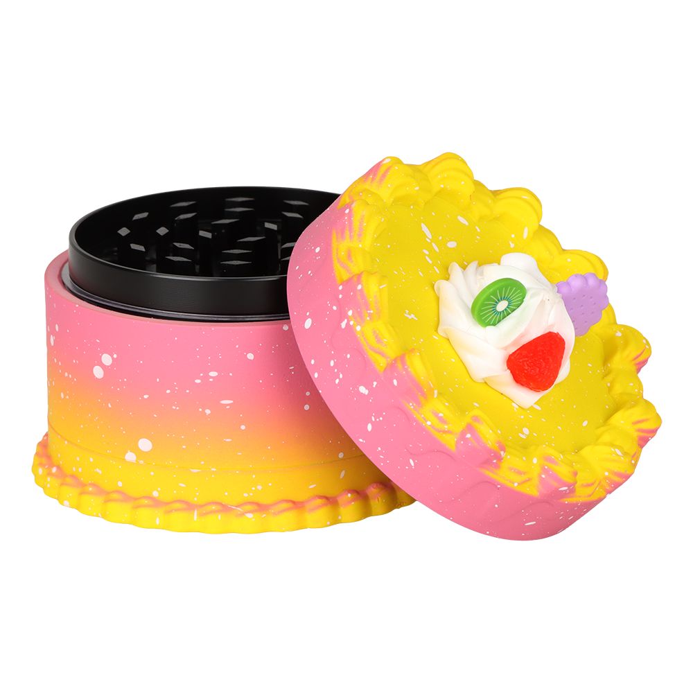 6CT - SeshGear Zinc & Resin Cake Grinder - 3pc / 2.7" / Assorted Styles