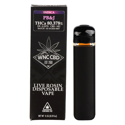 WNC THCA Live Rosin Disposable | 0.5g | 12ct