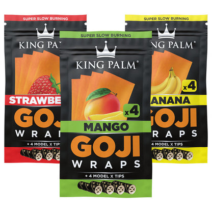 King Palm Goji Wraps & Filter Tips | 4pk | 15pc