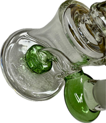 Ripkitty 7” Conical Bong Percolator Color Shower with 14mm Male Bowl
