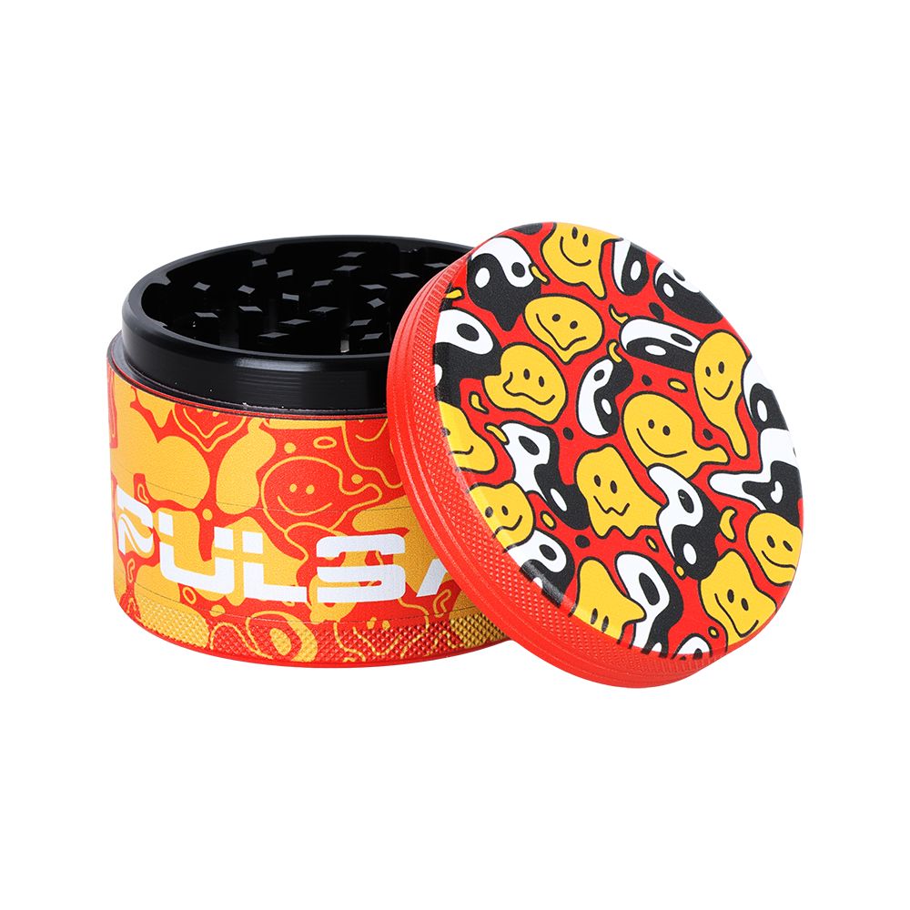 6CT - Pulsar Design Series Aluminum Grinder V2 - 4pc / 2.5" / Assorted Designs