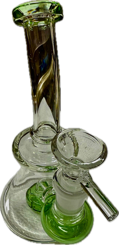 Ripkitty 7” Conical Bong Percolator Color Shower with 14mm Male Bowl
