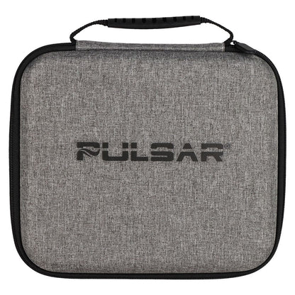 Pulsar Slant Neck Beaker Glass Water Pipe Zippered Case Travel Kit - 7" / Clear