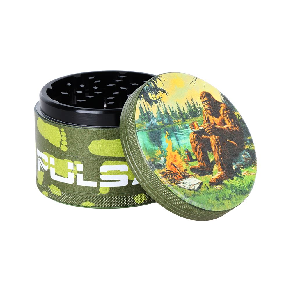 6CT - Pulsar Design Series Aluminum Grinder V2 - 4pc / 2.5" / Assorted Designs