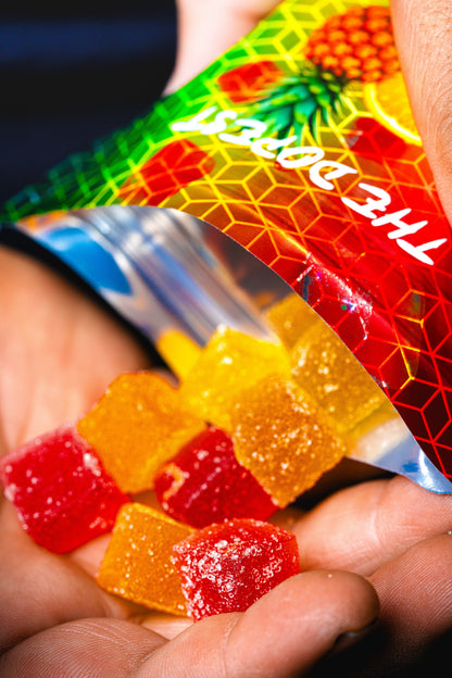 The Dopest Mixed Fruit CUBES 100mg Delta 9 Gummies 10mg Each