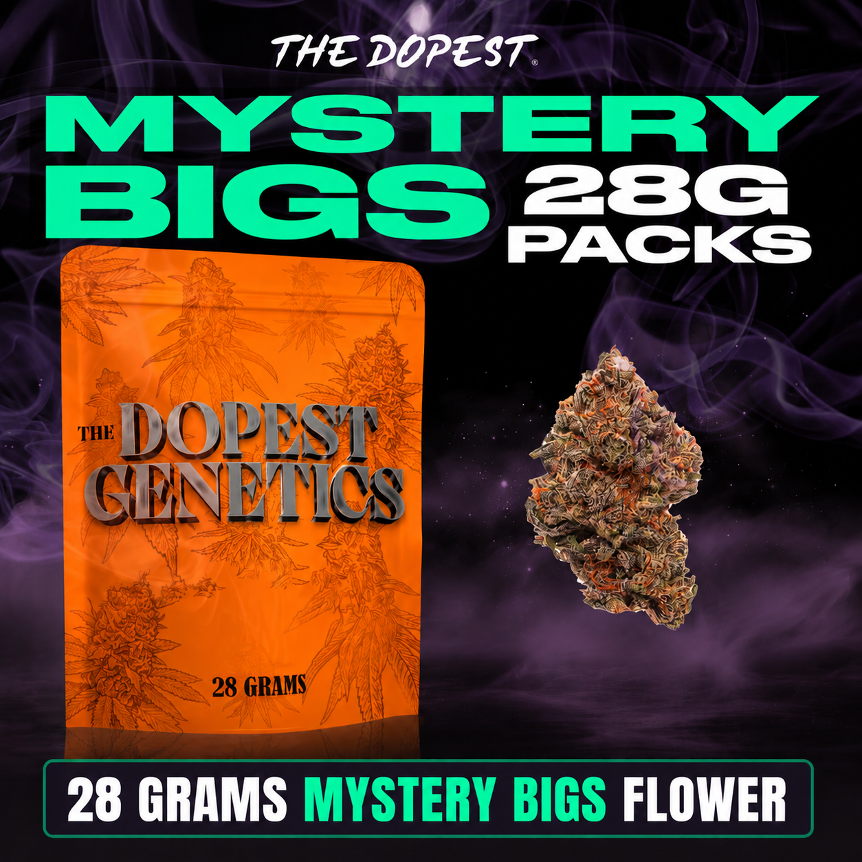 The Dopest Mystery Closeout Pack 28G Flower