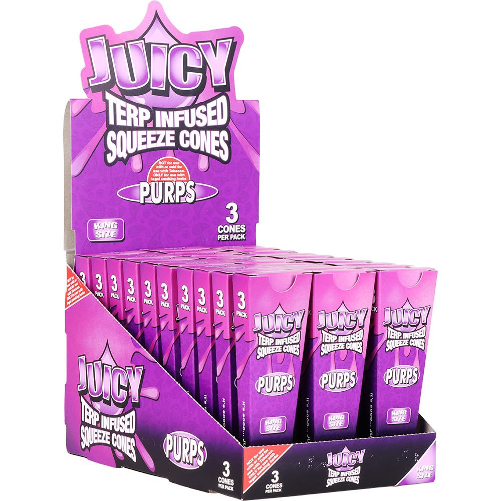 Juicy Terp Infused Squeeze Cones | Purps | 30pk
