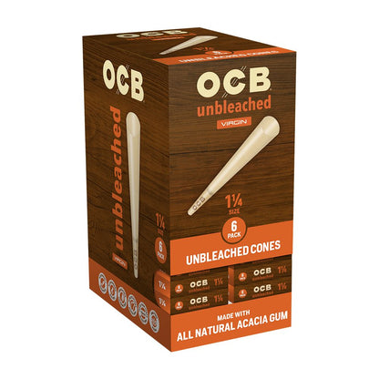 OCB Unbleached Pre-Rolled Cones | 24pk