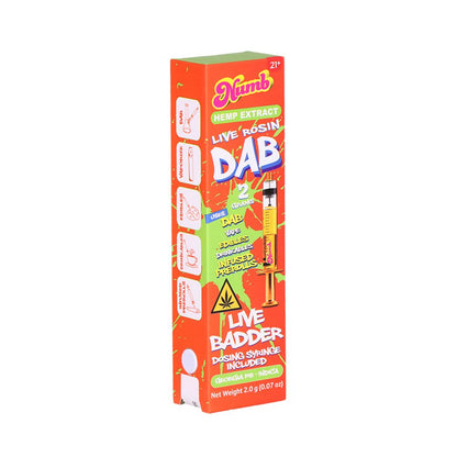 Numb THCA Live Rosin Badder Glass Syringe | 2g | 5ct