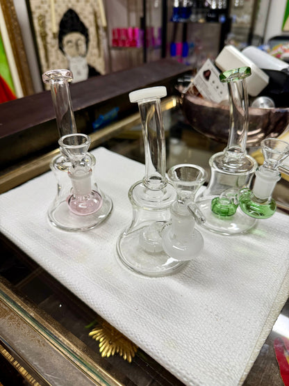 Ripkitty 7” Conical Bong Percolator Color Shower with 14mm Male Bowl
