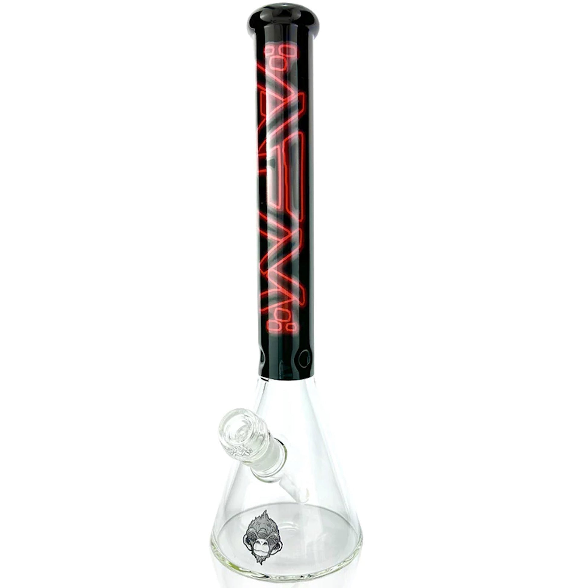 AFM Glass Neon Beaker Bong 16in Borosilicate Glass