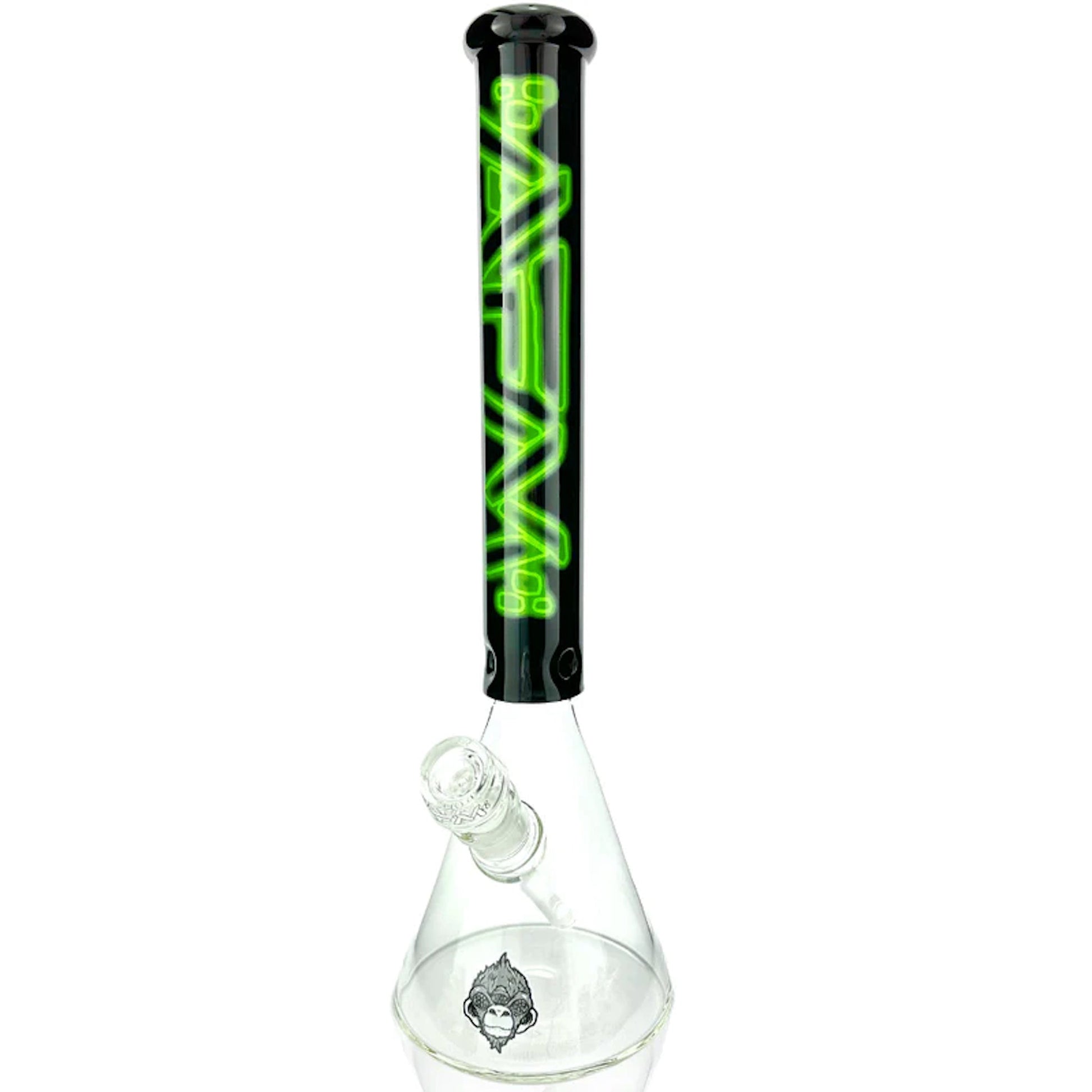 AFM Glass Neon Beaker Bong 16in Borosilicate Glass