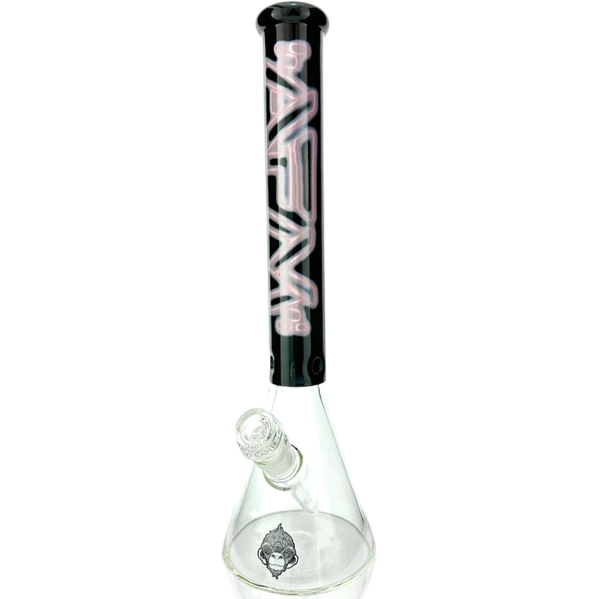 AFM Glass Neon Beaker Bong 16in Borosilicate Glass