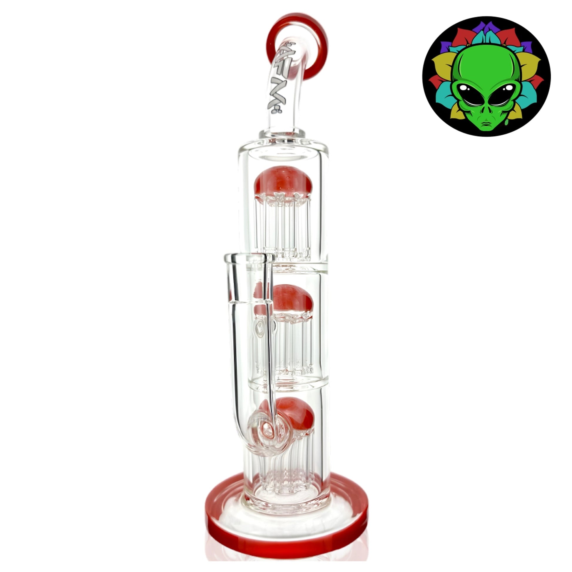 AFM Glass TX093 Three Tree Perc Bong 12in