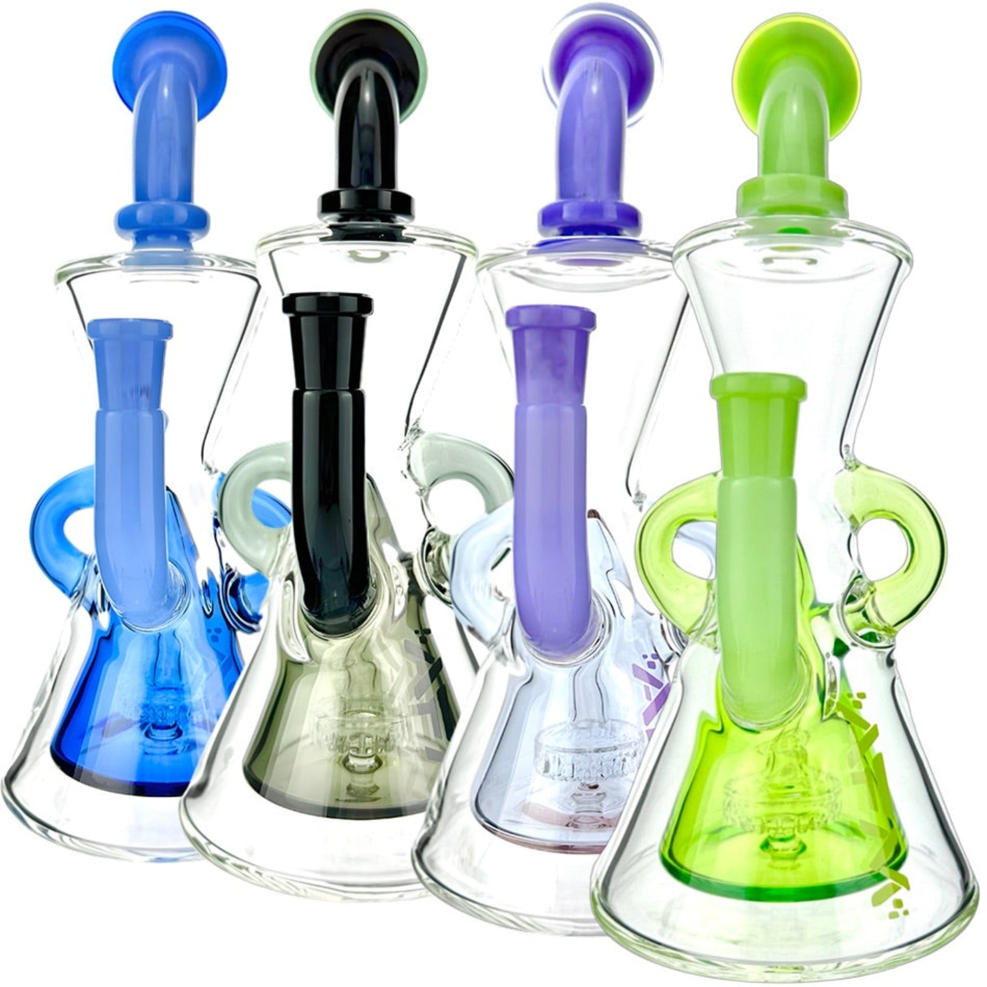 AFM Glass TX106 Recycler Bong 10in Borosilicate Glass