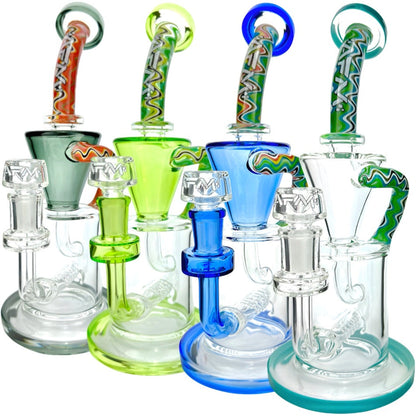 AFM Glass TX617 Recycler Bong 11in