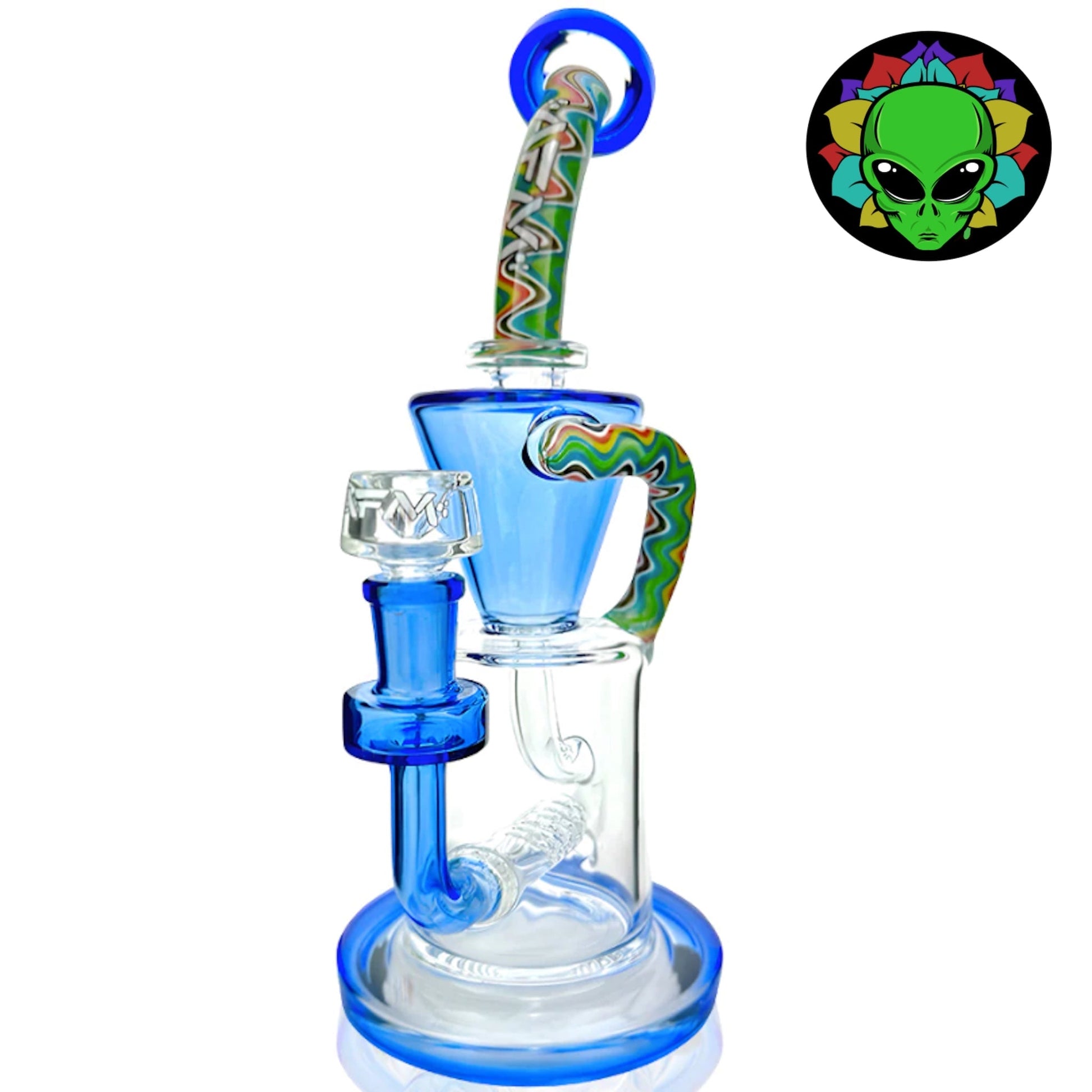 AFM Glass TX617 Recycler Bong 11in