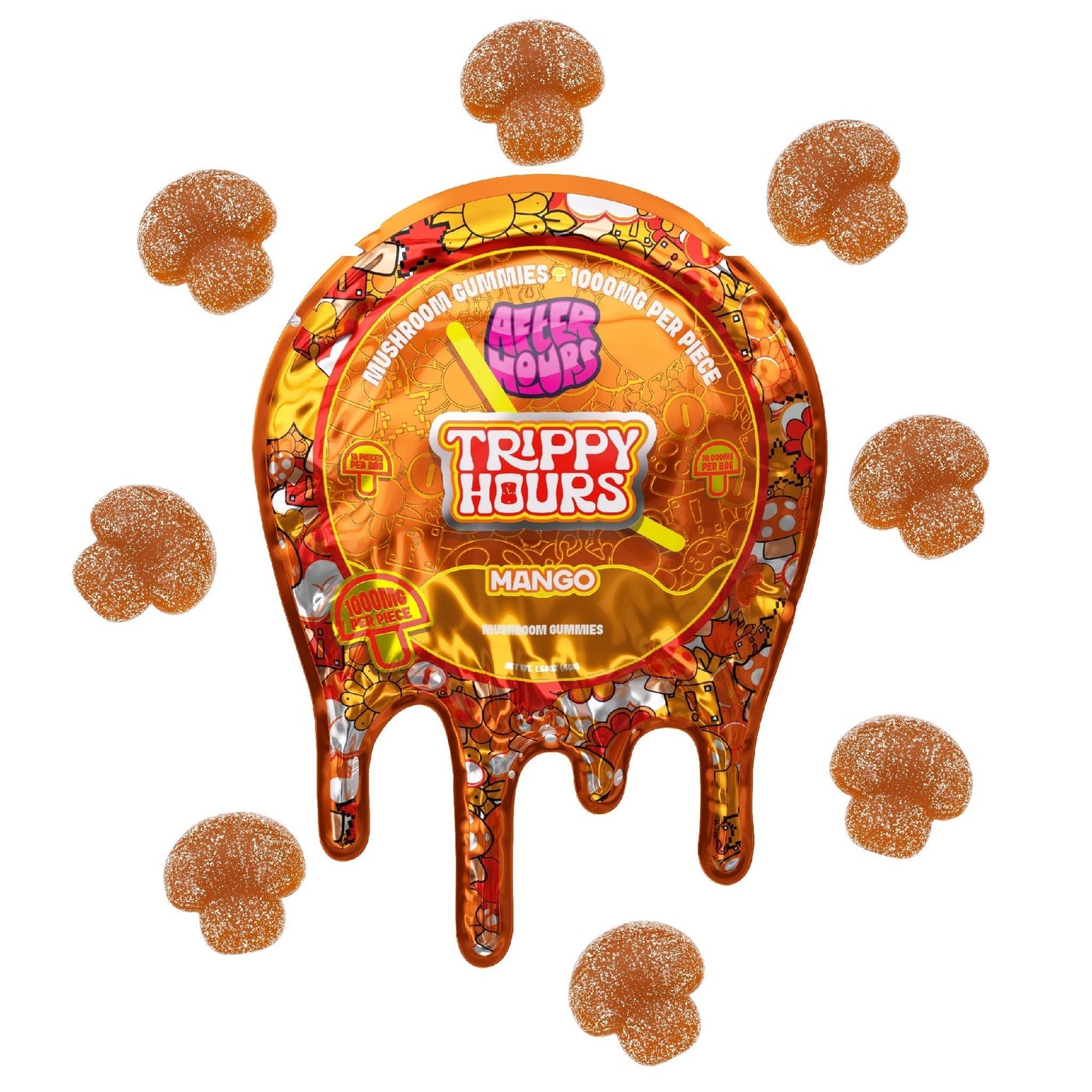 After Hours Trippy Hours Mushroom Gummies 10000mg 10ct