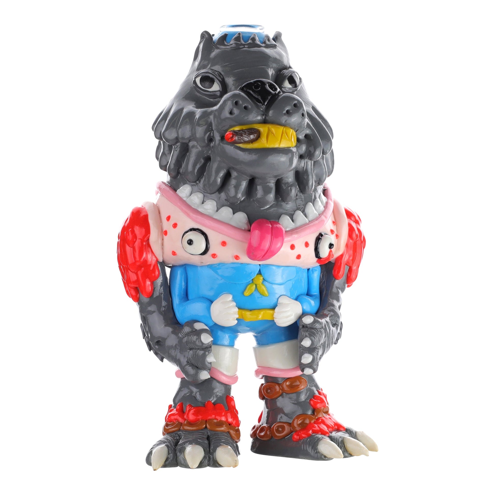 Royal Glass Angry Beaver Dab Rig 7in With 14mm Banger