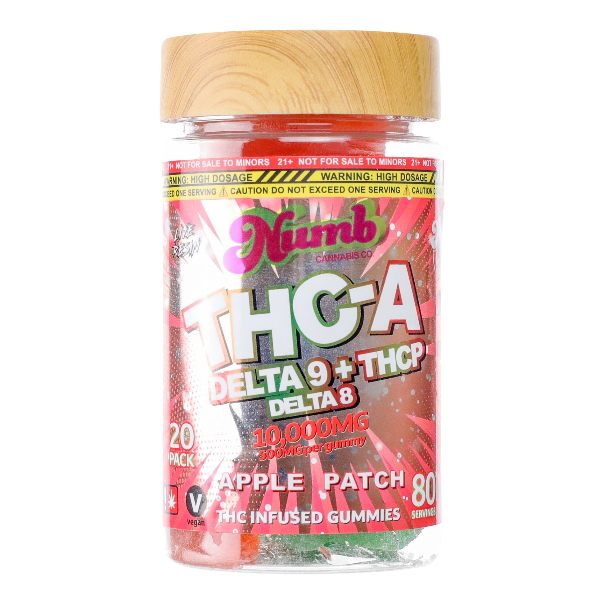 Numb Apple Patch THC-A Gummies 10000mg 80ct