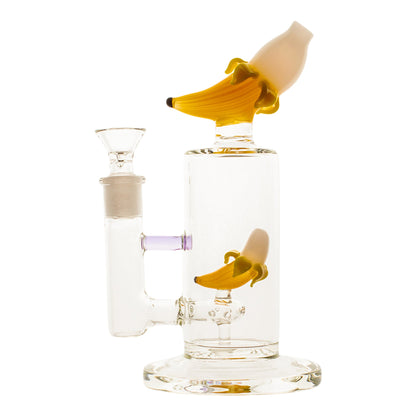 Amy Banana Split Perc Bong 9in Borosilicate Glass