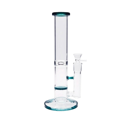Banded Honeycomb Perc Bong 10in