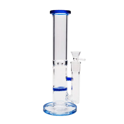 Banded Honeycomb Perc Bong 10in