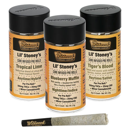 Wildwood THCA Live Resin Core Infused Pre-Rolls | 0.5g | 5pc | 10pk Bundle