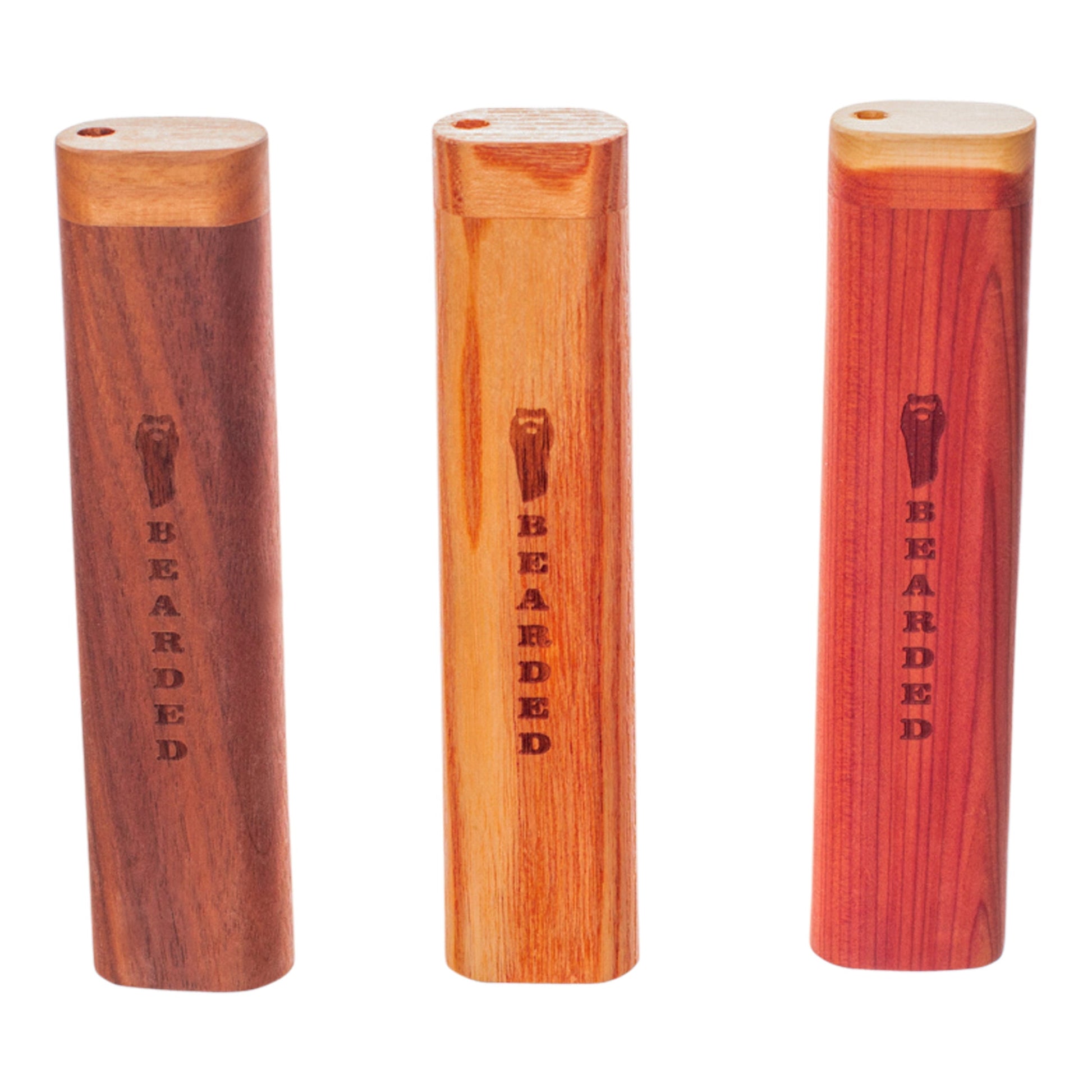 Bearded Wood Chillum Case 4in