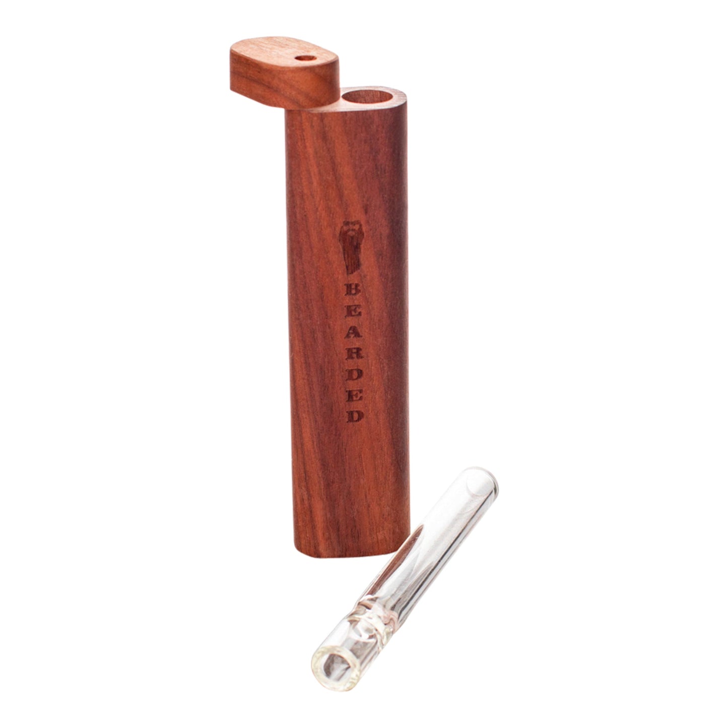 Bearded Wood Chillum Case 4in