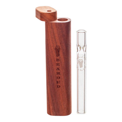 Bearded Wood Chillum Case 4in