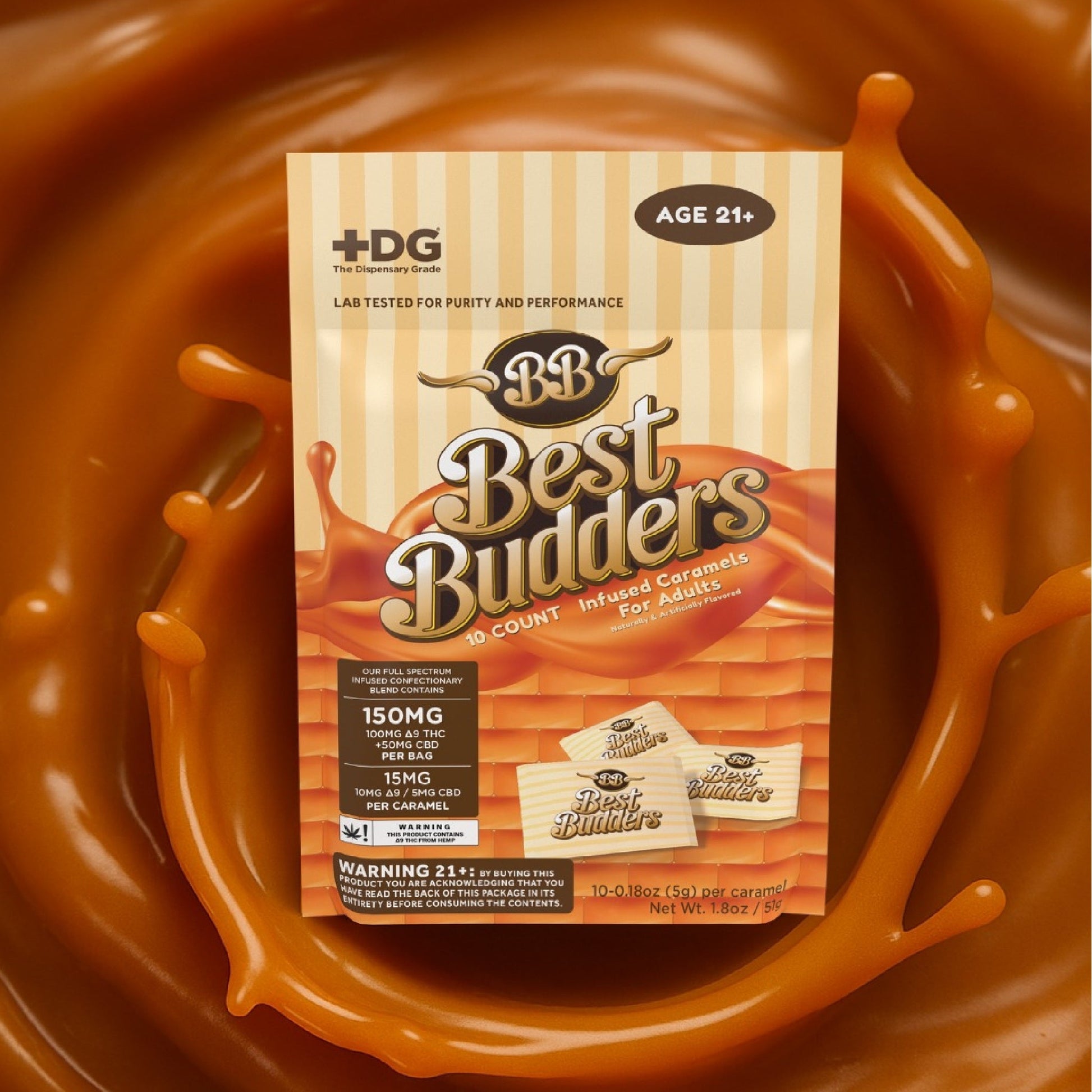 Best Budders THC Infused Caramels 10ct
